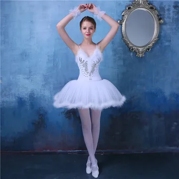 

Female Ballet Dress Adult Ballet Tutu Dance Clothes Swan Lake Ballerina Dresses Girls Skating Dress Ballet Leotards For Women