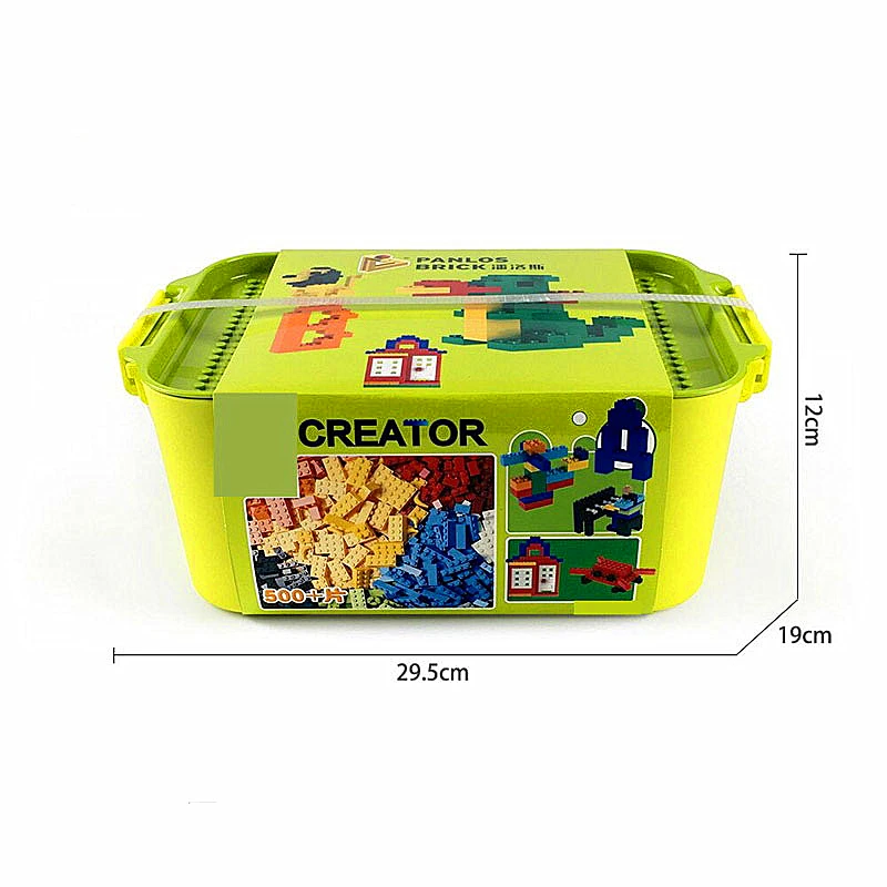 

Legoing Storage Box 700PCS Grain Accept Box Spelling Insert Assembling Size Plastic Building Blocks Bucket Toy gift