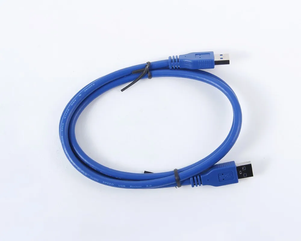 High Speed USB 3.0 Male to USB 3.0 Male Extension Cable USB3.0 M/M Blue Cable Adapter in
