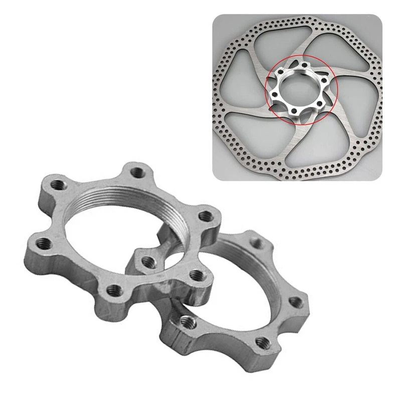 1Pc Bike Bicycle Freewheel Threaded Hubs Disk Disc Brake Rotor 6Bolt Flange Adapterbrake rotor