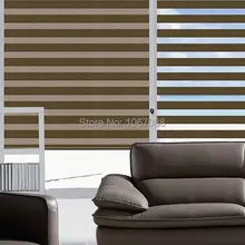 Горячая полиэстер полупрозрачные Зебра жалюзи Индивидуальные Современные Оконные Занавески для гостиной ZB35