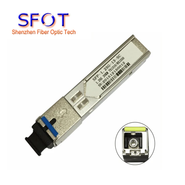 

1.25G SFP module single-mode single fiber SC port 20KM Compatible with Huaway H3C, etc