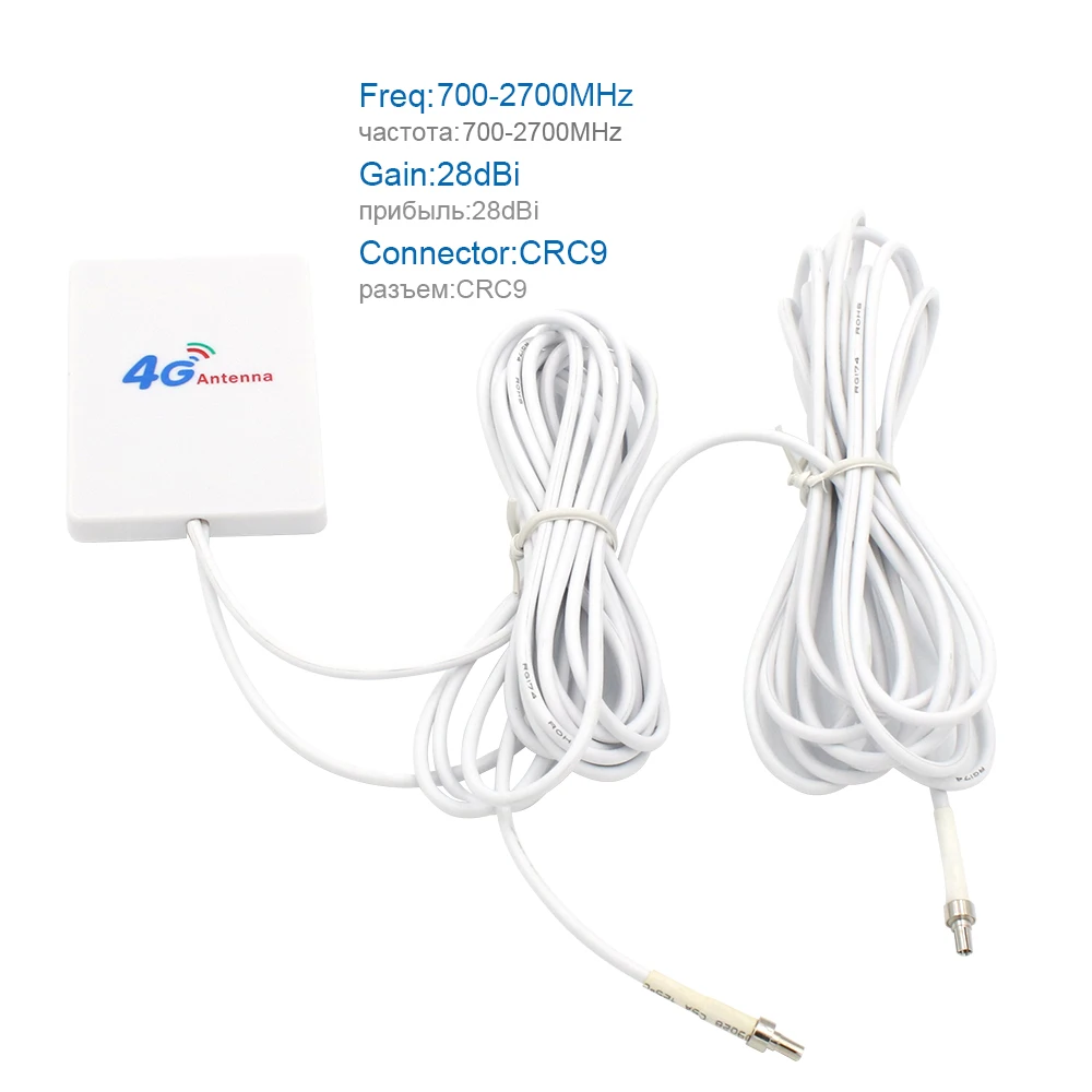 4g LTE Pannel Antenna CRC9 Connector 3G 4G Router Anetnna with 3m cable for Huawei 3G 4G LTE Router Modem Aerial