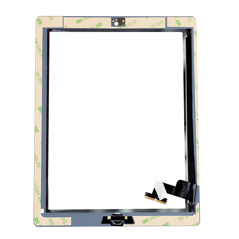 

Touch Screen Glass Digitizer Lens Replacement For iPad 2 A1395 A1396 A1397 touch screen with home butto/3M sticker