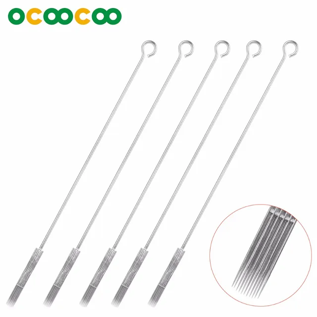 (5PCS) 11RM Disposable Tattoo Needles With RoHS 304 Medical Stainless Steel – Silver (5PCS) (5PCS) 11RM Disposable Tattoo Needles With RoHS 304 Medical Stainless Steel – Silver (5PCS)