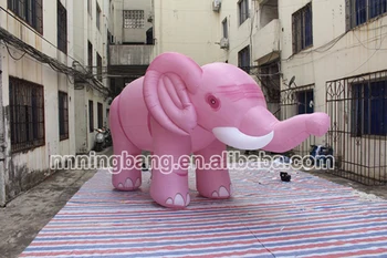 

Free shipping 3m length, 2.5m high inflatable giant pink elephant cartoon for event decoration