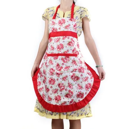 Фартук женский с оборками и цветочными розами|apron women|aprons with pocketsapron floral |