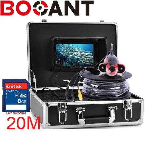 

Professional Fish Finder Underwater Fishing Video Camera Monitor 7 Inch 20m-50m Cable 1000TVL Night Vision Fishing Finder
