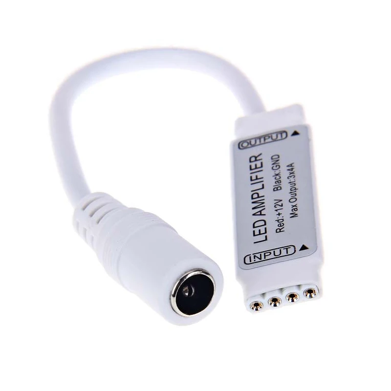 

Mini LED Signal Amplifier for 5050 3528 RGB LED Strip Light 3*4A 144W Led Strip Accessory