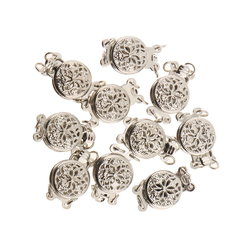 10 Pcs Copper Pendant Pinch Bails Connector Clasps Jewelry DIY Findings