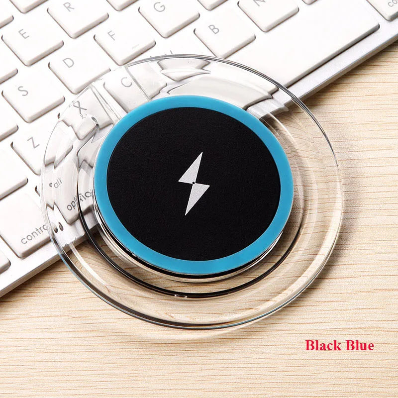 12Qi Wireless Charger Desktop phone charging Base Transparent USB Charging Pad