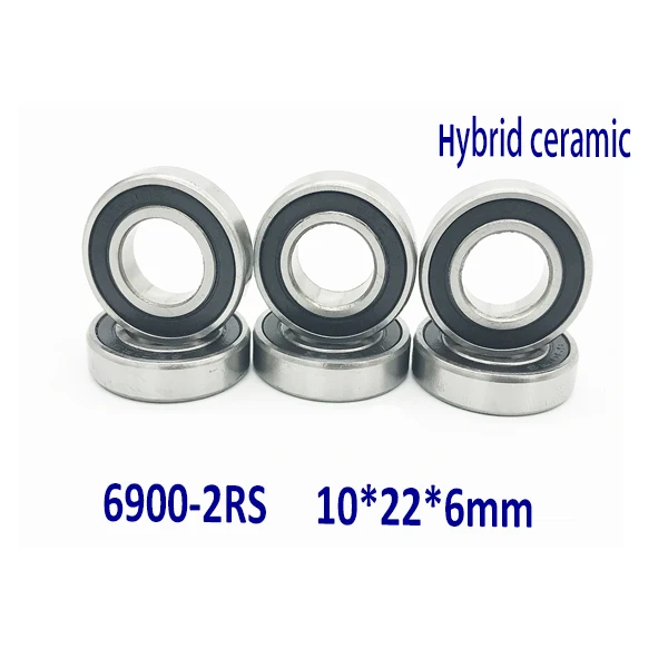free shipping 2PCS 6900-2rs 6900 RS 10*22*6 mm 61900 hybrid ceramic Rubber sealed bike bicycle Thin wall bearing free shipping 2PCS 6900-2rs 6900 RS 10*22*6 mm 61900 hybrid ceramic Rubber sealed bike bicycle Thin wall bearing