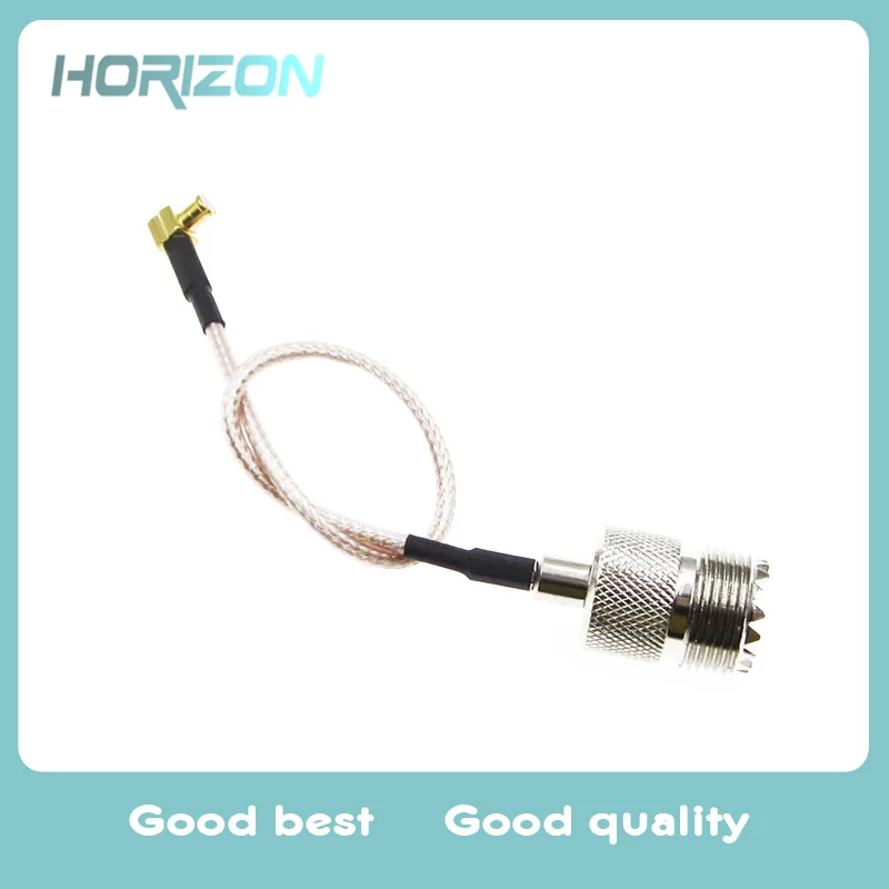 

1PCS UHF SO239 Female Jack to MCX Male Right Angle RG316 Pigtail Cable 15CM