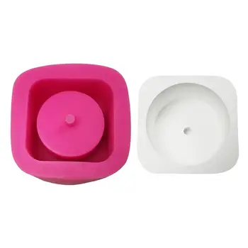 

Round Cement Flower Pot Silicone Mold Home Decoration Crafts Succulent Plants Concrete Planter Vase Molds