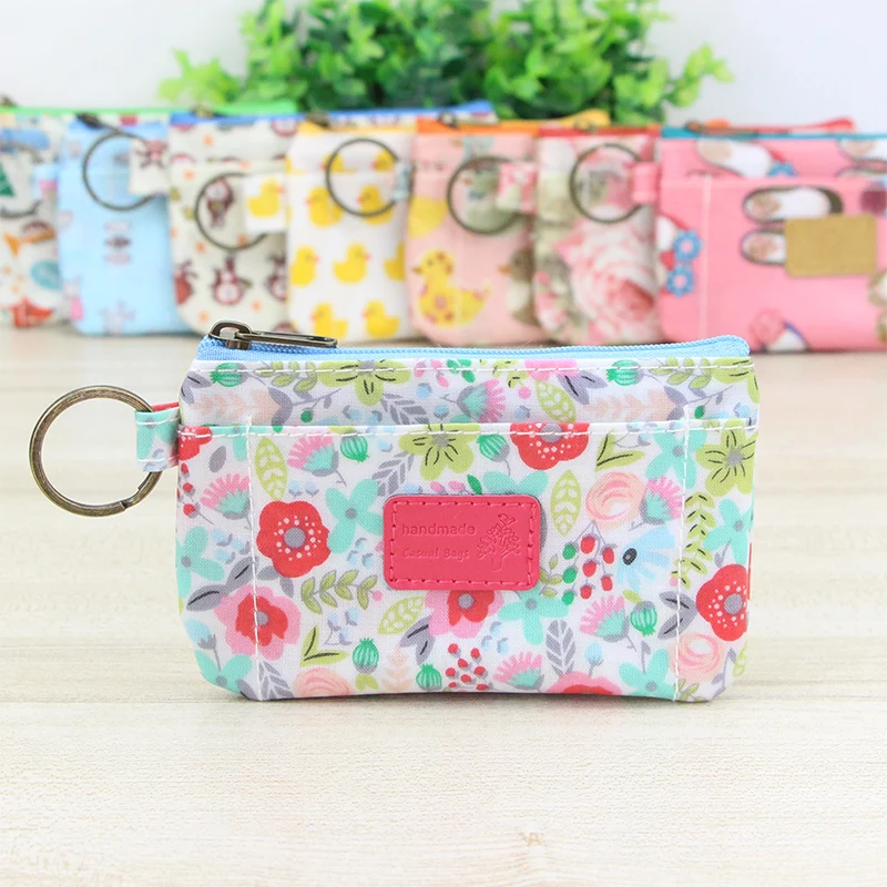 

Katuner New Floral Waterproof Cute Wallet Child Kids Coin Purse Girl Purse Women Mini Coin Bag For Key Card Porte Monnaie KB087