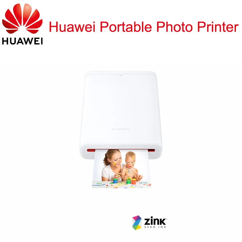 Оригинальный принтер Huawei Zink 300 точек/дюйм портативный фотопринтер Honor Pocket Bluetooth 4 1