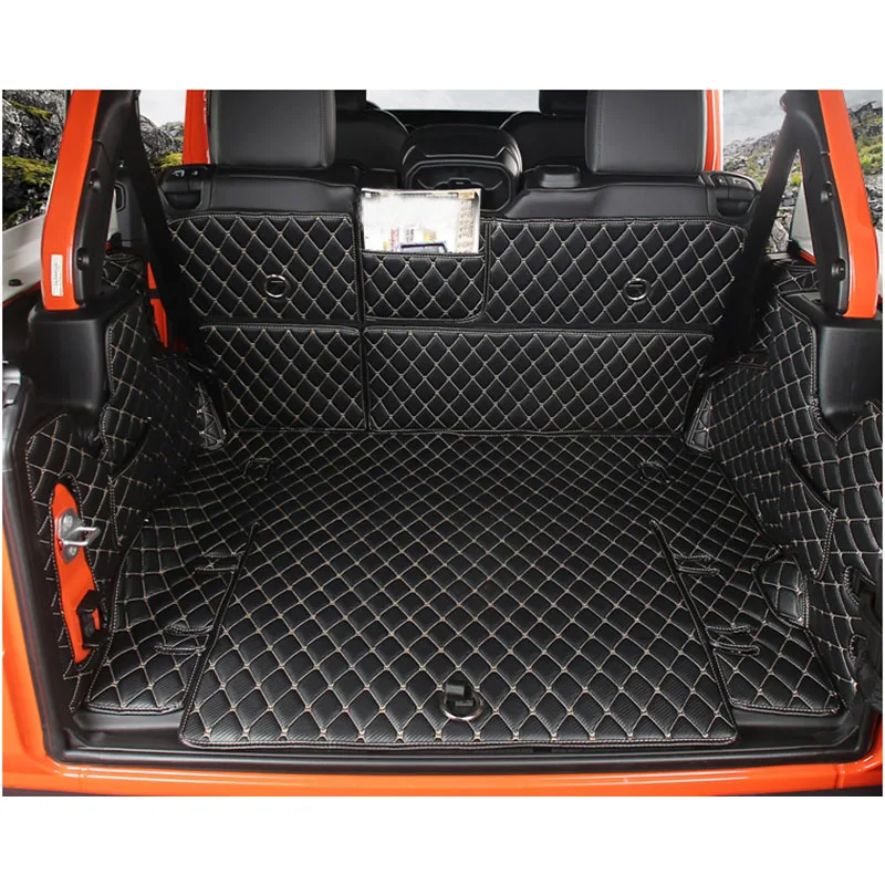 

lsrtw2017 waterproof wearable durable car trunk mat for jeep wrangler 2018 2019 JL