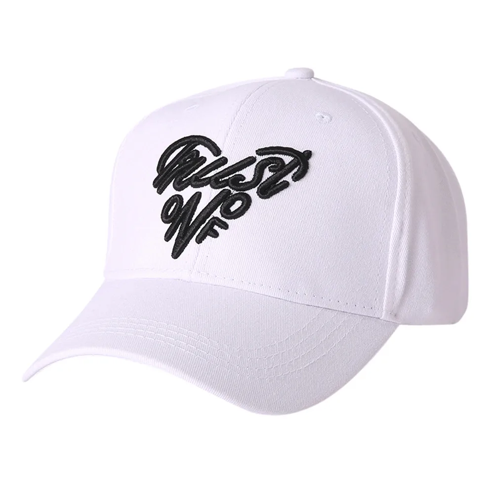 

Fashion lady sunscreen cap casual personality embroidery trend features heart-shaped letters outdoor sports sunshade cap#D5