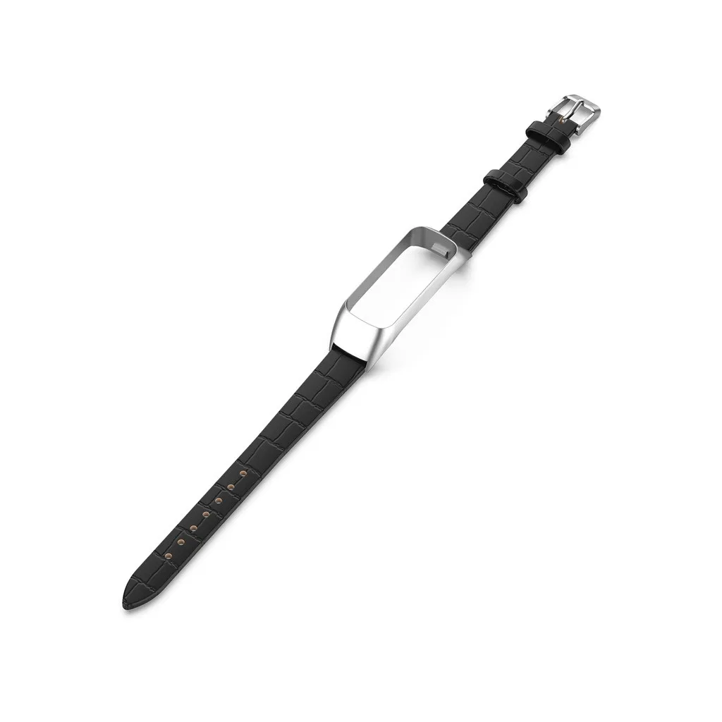 Ouhaobin кожаный ремешок металлическая рамка для samsung Galaxy fit-e SM-R375 Смарт-часы Проветриваемый спортивный сменный ремешок 704#2