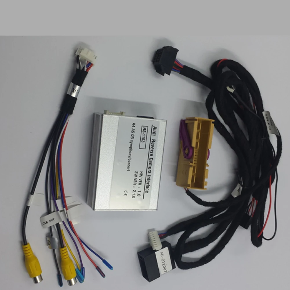 Cheap Aftermarket Backup Camera Video Interface Voor Audi A4 B8 2014 Symfonie Concert Radio NON MMI Systemen