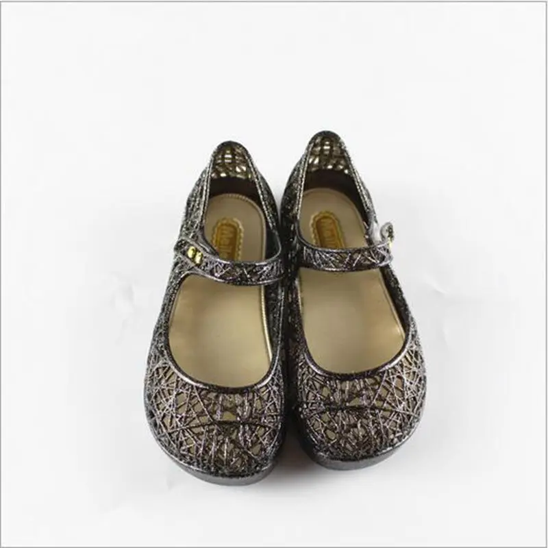 

2018 causal shoes for girls Crystal Shoes soft PVC leather Children'S Mesh Hole Shoes Girls Sandals Jelly Sandals US 6-11