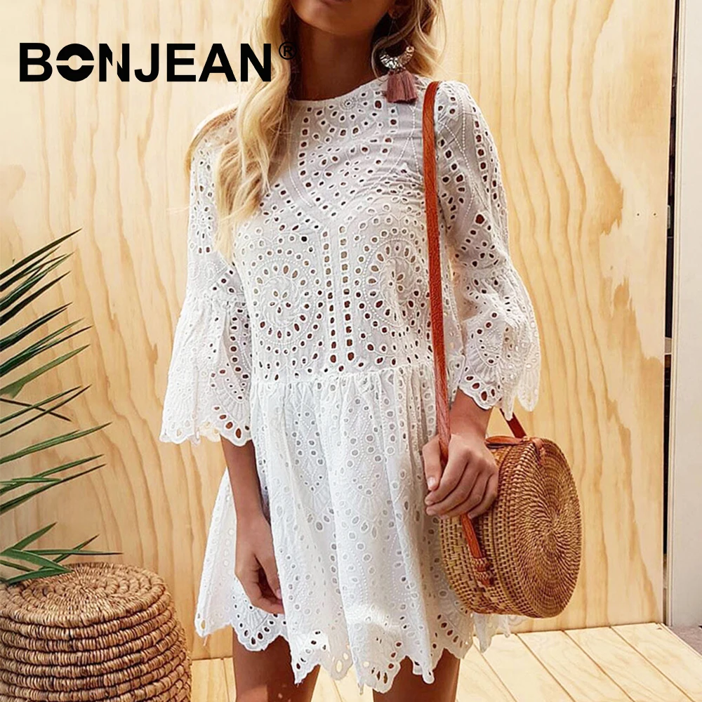 1422.93 руб. 30% СКИДКА|3 цвета, белое кружевное платье, Для женщин летние 2019 синий Розовое платье Vestido Boho Chic Костюмы элегантные женские пляжные сарафаны Z037-in Платья from Женская одежда on Aliexpress.com | Alibaba Group