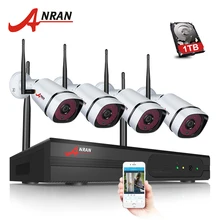 New P2P 4CH WIFI 960P NVR Wireless Waterproof Outdoor Video Surveillance Home Security 1.3MP WIFI IP Camera System Hard Disk