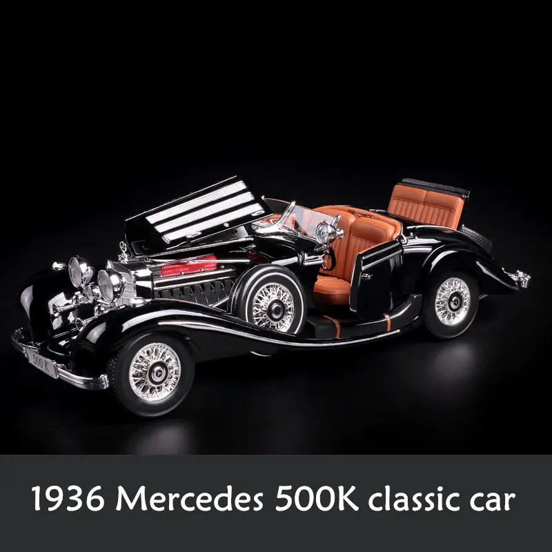 alloy car model Penao Mercedes-Benz 500K Vintage Classic car model ratio 1:18 simulation car model alloy car model Penao Mercedes-Benz 500K Vintage Classic car model ratio 1:18 simulation car model