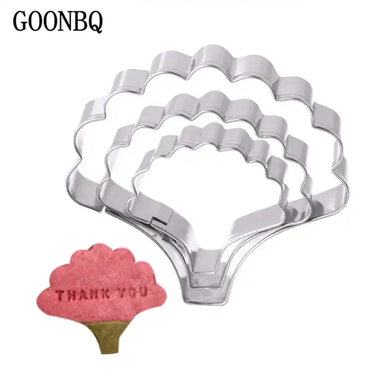 Goonbq 3 ピース セットカーネーションクッキー型ステンレス鋼花びらケーキ型クッキーフォンダンビスケット型 Stainless Steel Cake Mold Fondant Cake Moldcookie Mold Set Aliexpress