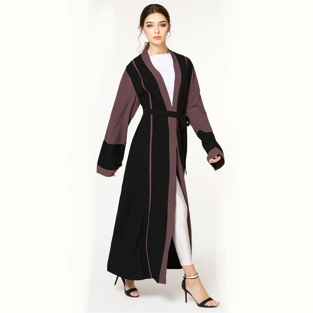 2019 модный принт женские мусульманские платья Абаи Ближний Восток длинный халат кафтан Djellaba мусульманин турецкий Baju халат кимоно кафтан 7,16
