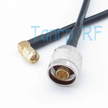 

Freeshipping! 50CM 20INCH RG58 RF Pigtail coaxial jumper cable N male plug to SMA male plug Right Angle Wholesale