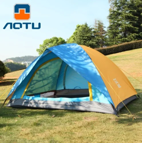 

2 Person 2 Layer 2 Door Outdoor Camping Family Travel Waterproof Tent Beach Fishing Tent Light weight Portable Park Picnic Tent