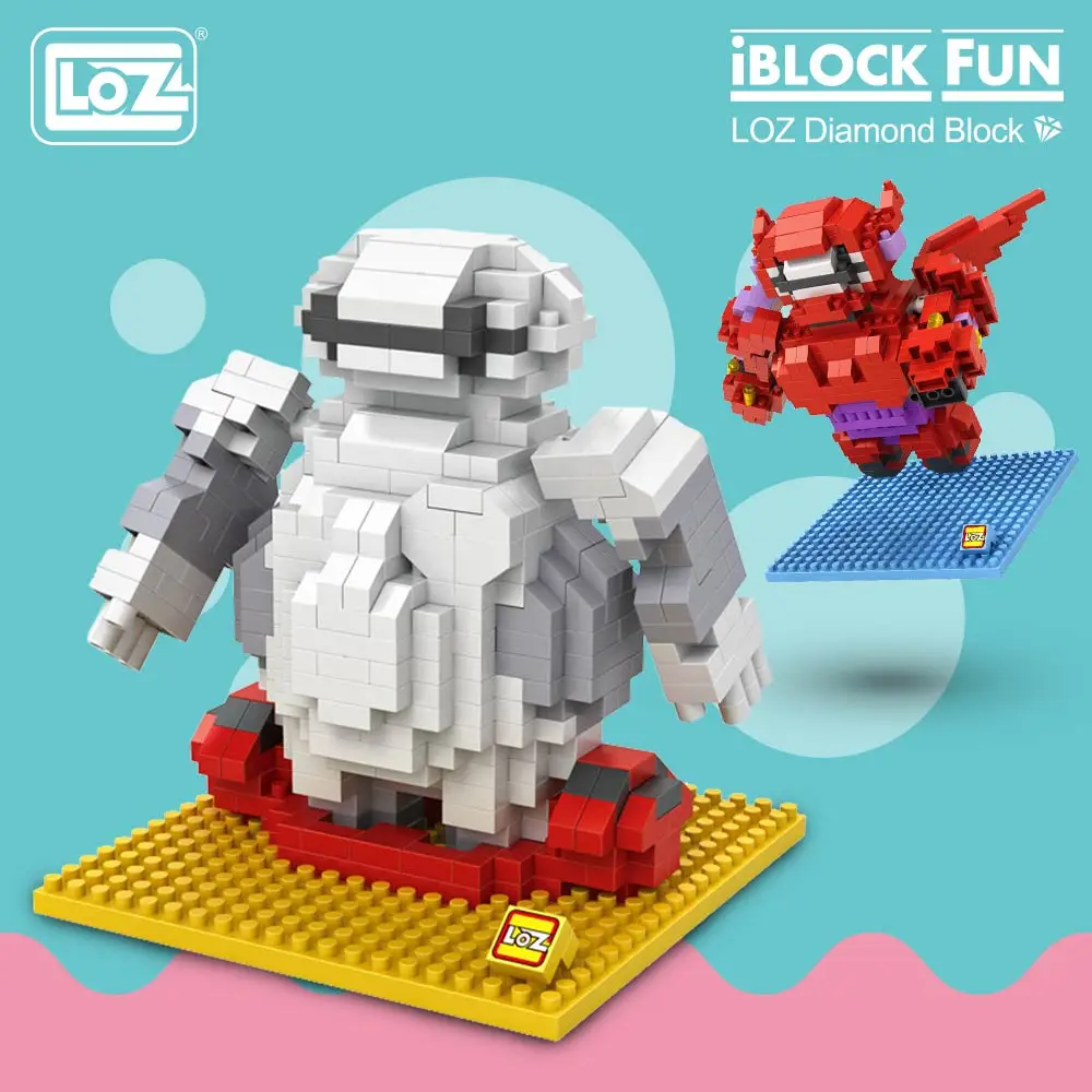 

LOZ Diamond Blocks Cartoon White Robot Movie Character Building Blocks Figures Toys for Children Children Gifts Birthday DIY Fun