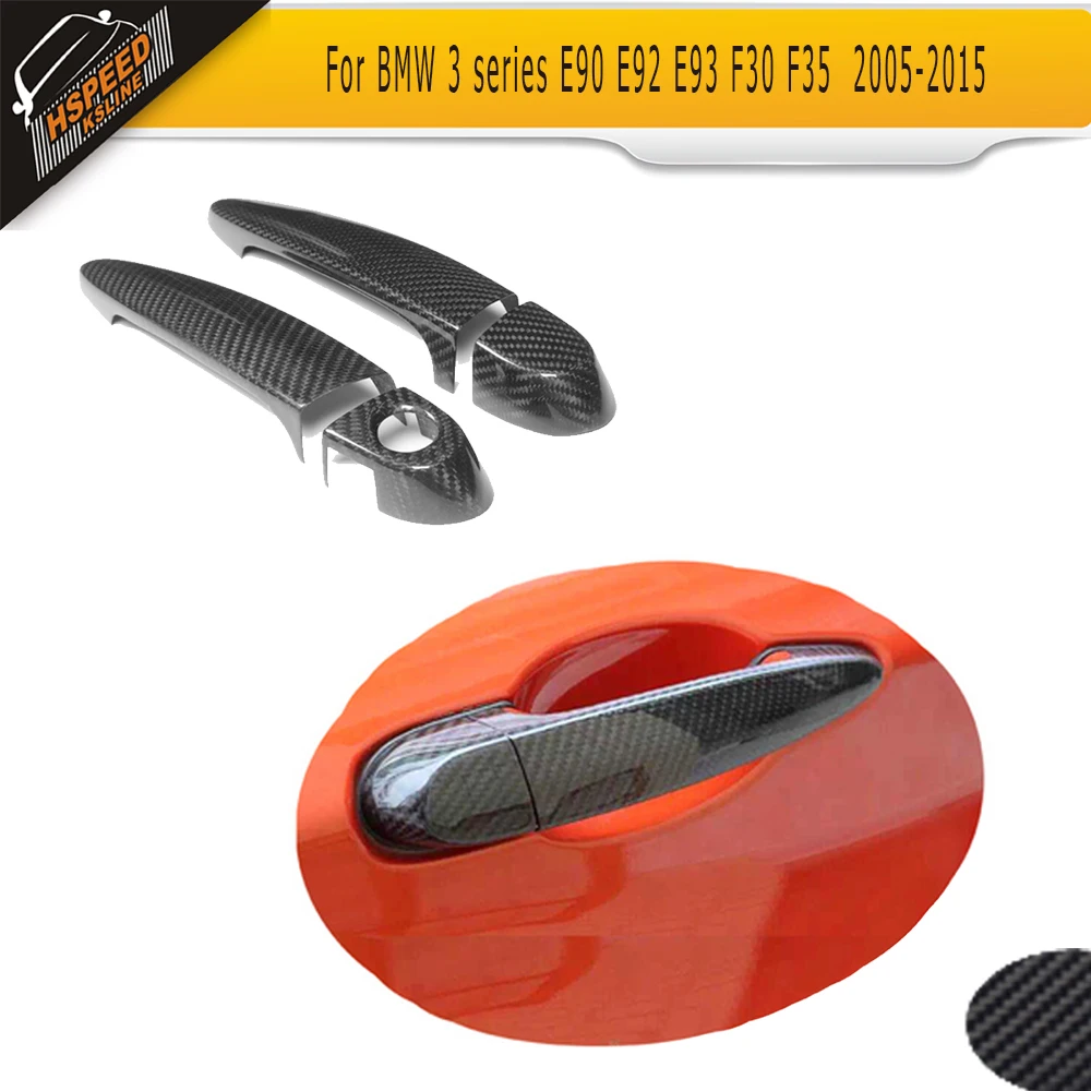3 series 2 Door carbon fiber car door handle trim covers for BMW 3 series E90 E92 E93 F30 F35