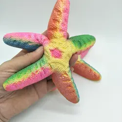 Kawaii Squishy Jumbo красочные Starfish мягкими замедлить рост детей Подарки мягкими jumbo забавные игрушки для детей анти-стресс