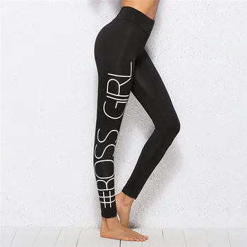 

Skinny Leggings Workout Leggings Letter Print Side High Waist Push Up Leggins Mujer Fitness Leggings Women Breathable Slim Pants