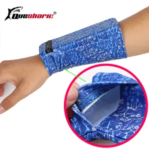 Walking Tennis Hiking Basketball Cross-Fit Acfun 2pcs Wrist Wallet Wristband with Zipper Sport Wrist-Pouch Thick Sweatband Wrist Support for Women Men Running