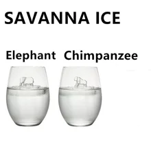 Новые инструменты для мороженого Африканский животный кубик льда орангутанг слон силиконовая форма для льда с крышкой форма льда замороженные запасы детей