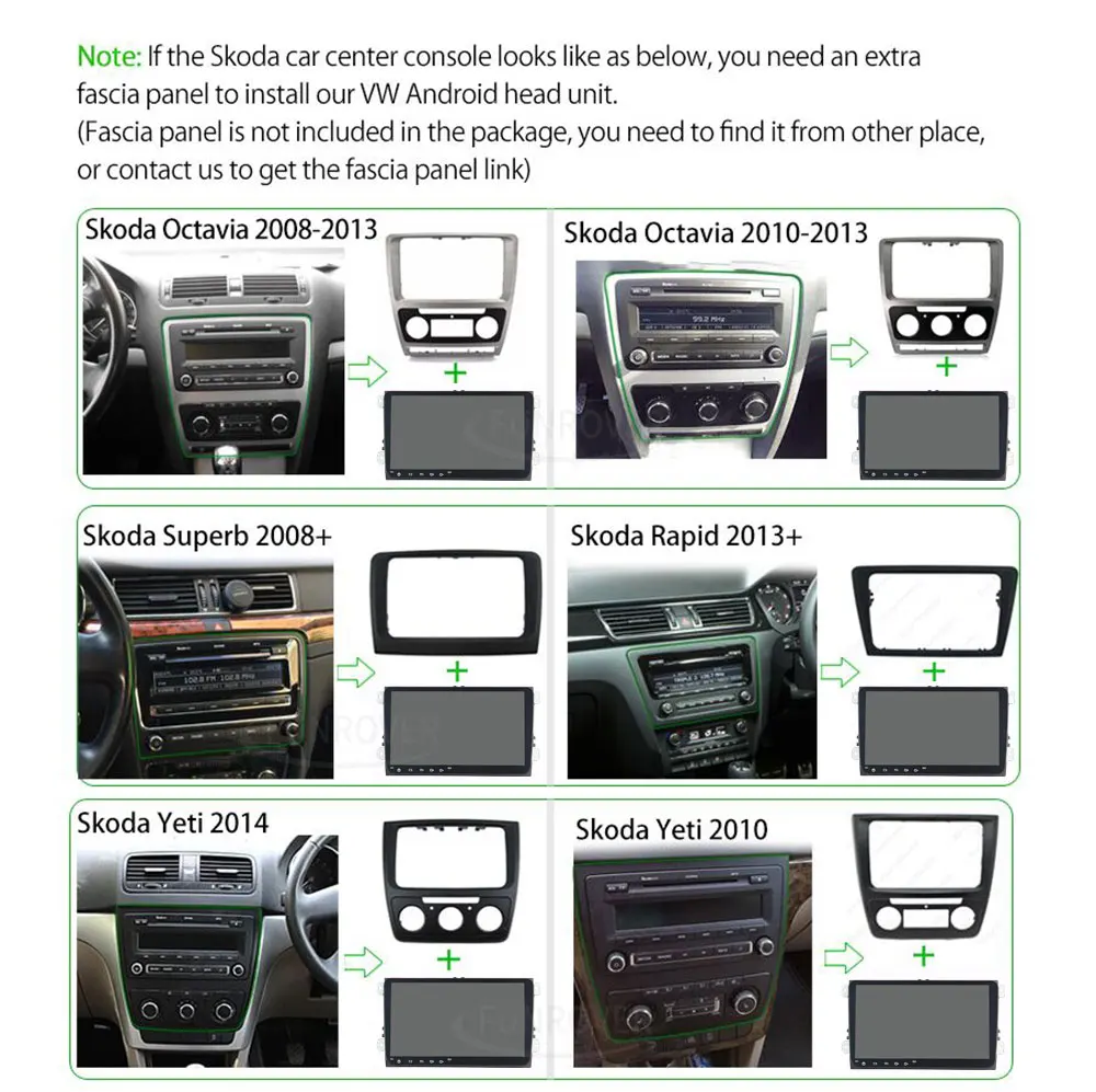 Discount Funrover 2 Din Octa Core Android9.0 Car dvd gps multimedia stereo For Volkswagen Golf Polo B6 B7 Jett Radio navi DSP 4G 64G LTE 4