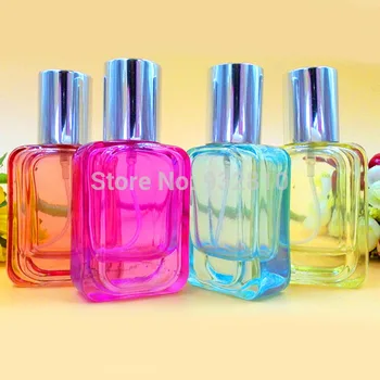 

30ml Glass Pump Perfume Atomizer Color Sprayer Empty Bottles Travel Makeup Cosmetic Container Beauty Accessories 10pcs/lot DC348
