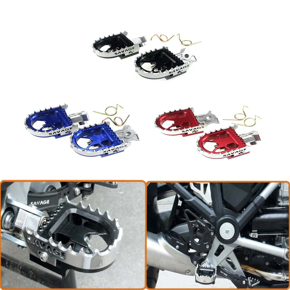 

1Pair For BMW R1200GS LC 14-16 R1200GS Adventure 14-16 Motorcycle Wide Enduro Foot Pegs Rests Tilt Angle Adjustable Footpegs