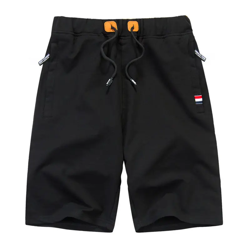 5XL Cotton Summer Shorts Men Soft Sports Shorts Beach Male Short Men Pants Breathable Elastic Waist Plus Size Casual Boardshorts 02