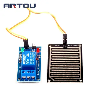 

12v Raindrops Controller Module Rain Sensor Relay Module For Arduino Foliar Moisture M35 Monitor Weather