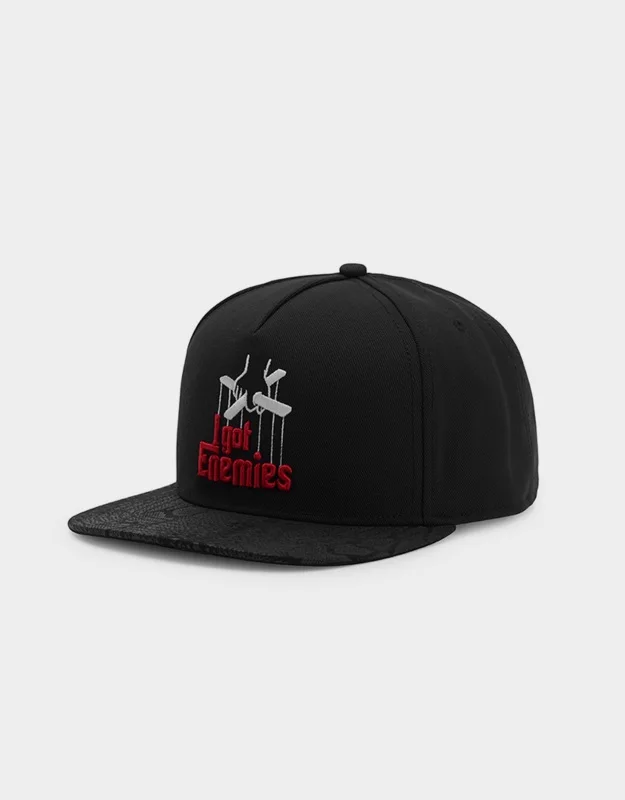 PANGKB Фирменная Кепка с принтом «враги», черная модная кепка в стиле хип-хоп, бейсболка для мужчин и женщин, Повседневная Солнцезащитная бейсбольная кепка Bone - Цвет: 1