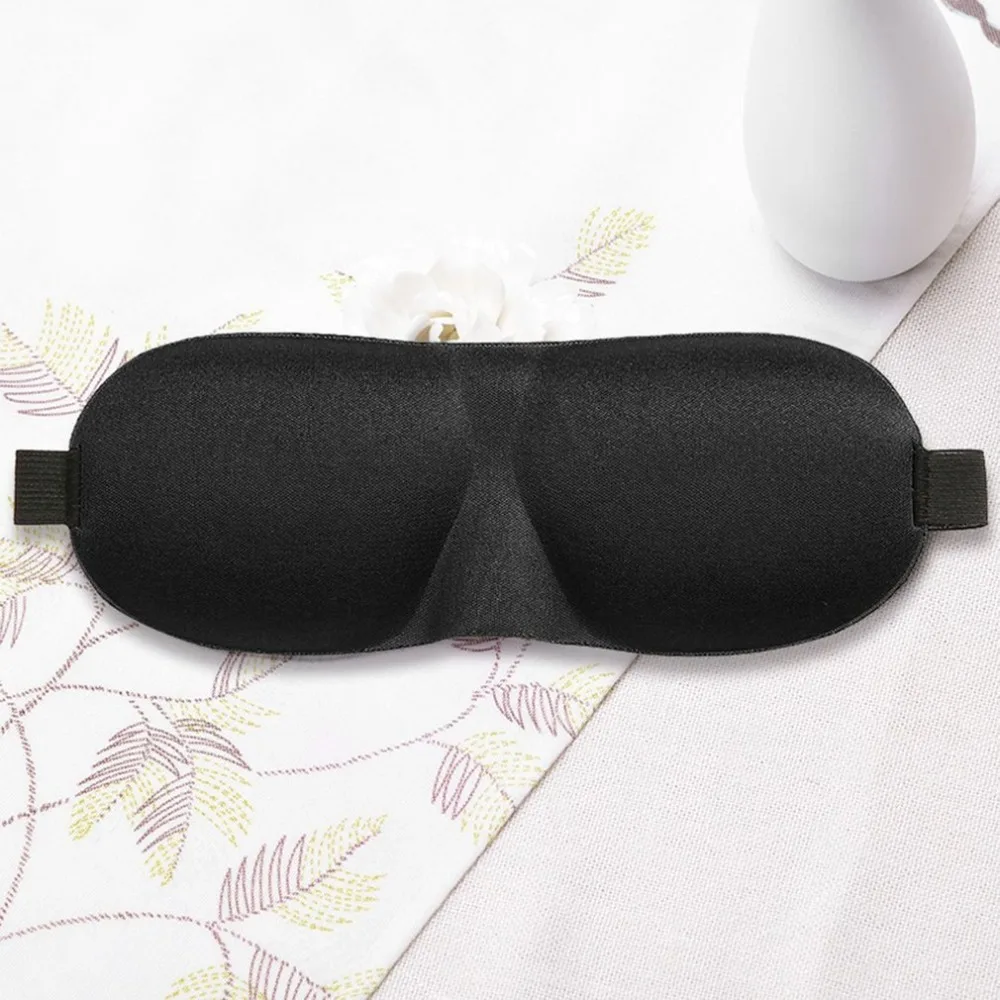 

New 1pc Sponge Eyeshade Sleeping Eye Mask Cover Eyepatch Blindfolds Shield Sleep Goggles Slow Rebound Earplug For Flight Travel