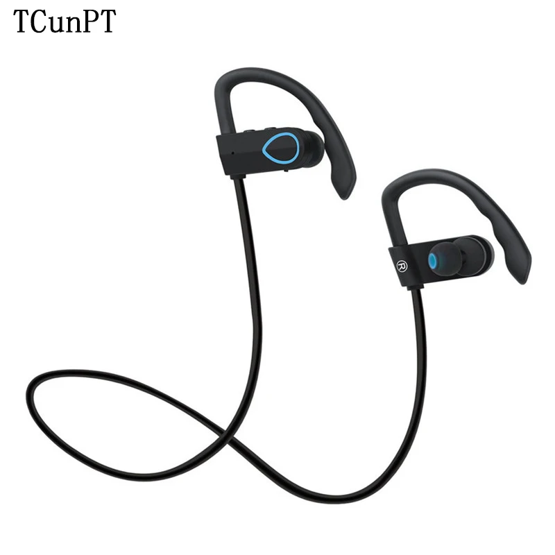 

TCunPT Outdoor Sport Running Exercise Headphone Stereo Bass Music Bluetooth V4.0 Wireless Earphone Headset for iPhone xiaomi
