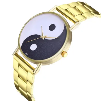 

Vintage Ladies Round Steel Belt Watch Quartz Temperament Watch