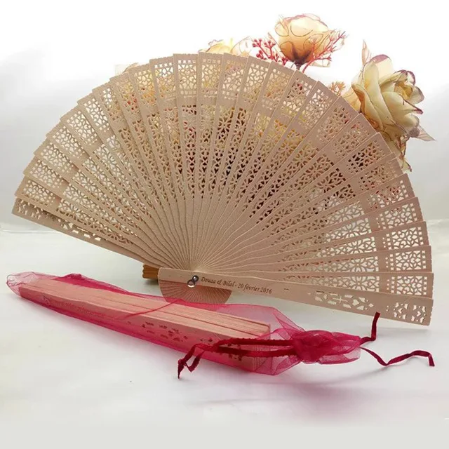 80pcs Lot Personalized Hand Fan Favor Chinese Wooden Folding 80pcs Lot Personalized Hand Fan Favor Chinese Wooden Folding Customized Wedding Party