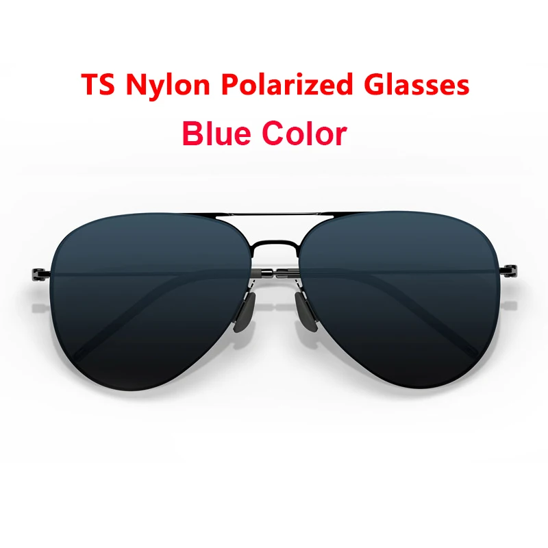 Xiaomi Кастомизация TS нейлон поляризованные солнцезащитные очки ультра-тонкий легкий предназначен для путешествий на открытом воздухе для мужчин и женщин - Цвет: TS Nylon Blue