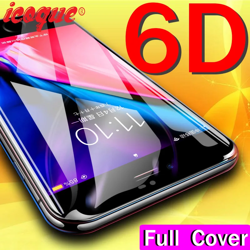 Beste 6D Glas voor iphone 7 8 Plus Screen Protector Volledige Cover 9 H iphone 8 Film Beschermende voor iphone 8X6 6 s 7 Plus Gehard Glas 5D
